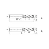 Solid carbide milling Torus mill High-performance machining PM-4R - Makotools Industrial Supply Tools for Metal Cutting